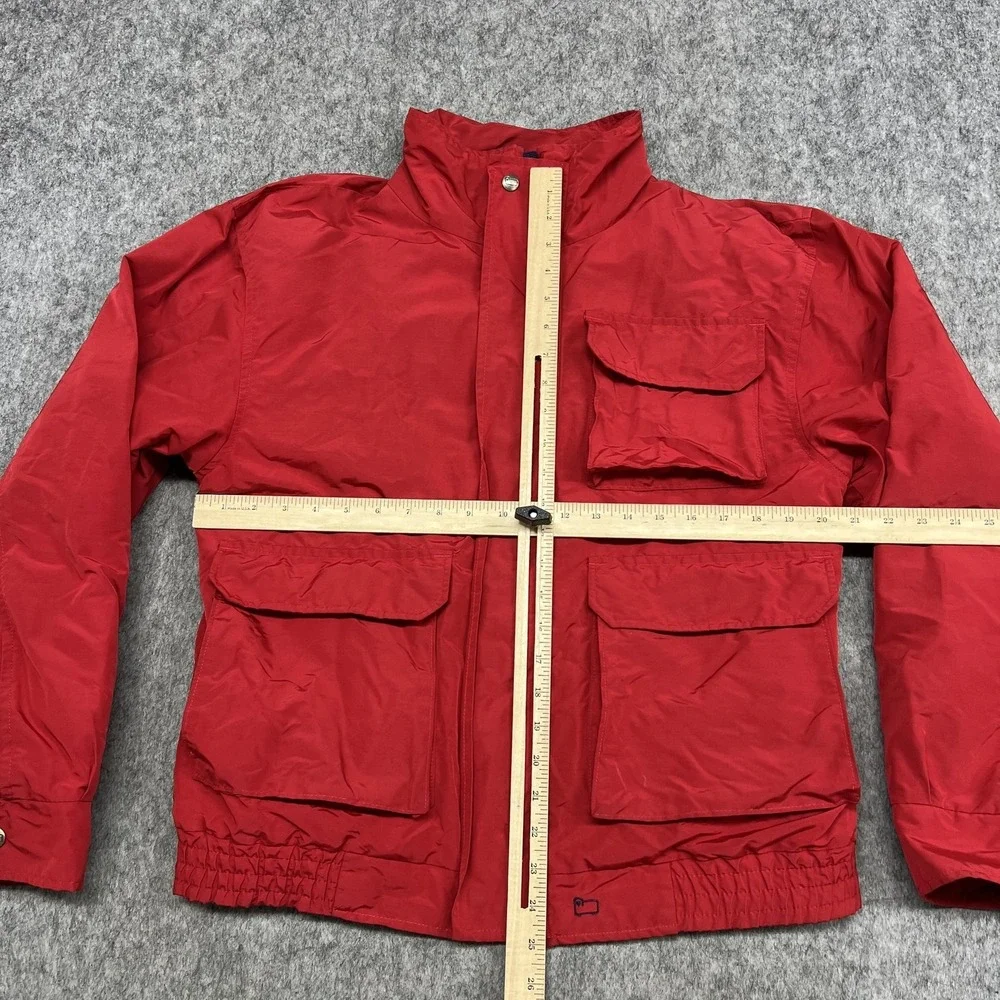 Vintage Woolrich Jacket Mens M Red Bomber Wool Lined Outdoor‎ Made USA 80s